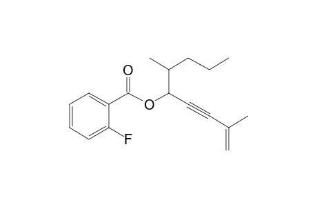 2-Fluorobenzoic acid, 2,6-dimethylnon-1-en-3-yn-5-yl ester