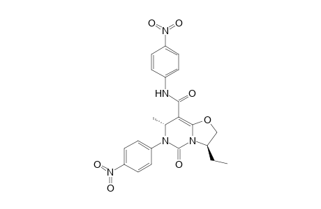 (3R,7R)-3-ethyl-5-keto-7-methyl-N,6-bis(4-nitrophenyl)-3,7-dihydro-2H-oxazolo[3,2-c]pyrimidine-8-carboxamide