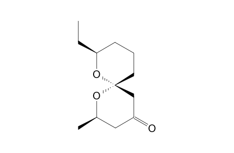 (2R,6S*,8R)-8-ETHYL-2-METHYL-DIOXASPIRO-[5,5]-UNDECAN-4-ONE