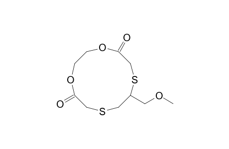8-Methoxymethyl-1,4-dioxa-7,10-dithiacyclododecane-5-12-dione