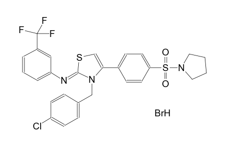 benzenamine, N-[(2Z)-3-[(4-chlorophenyl)methyl]-4-[4-(1-pyrrolidinylsulfonyl)phenyl]thiazolylidene]-3-(trifluoromethyl)-,