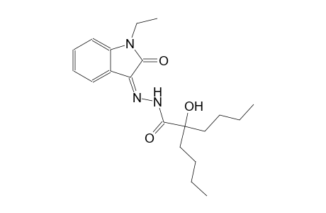 2-butyl-N'-[(3Z)-1-ethyl-2-oxo-1,2-dihydro-3H-indol-3-ylidene]-2-hydroxyhexanohydrazide