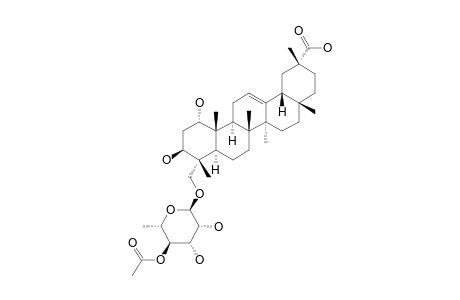 #2;1-ALPHA,3-BETA-DIHYDROXYIMBERBIC-ACID-23-O-ALPHA-L-4-ACETYL-RHAMNOPYRANOSIDE;1-ALPHA,3-BETA,23-TRIHYDROXY-OLEAN-12-EN-29-OIC-ACID-23-O-ALPHA-L-4-ACETYL-RHAM