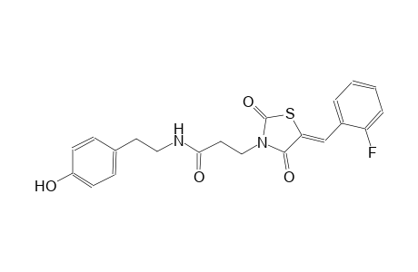 3-thiazolidinepropanamide, 5-[(2-fluorophenyl)methylene]-N-[2-(4-hydroxyphenyl)ethyl]-2,4-dioxo-, (5Z)-