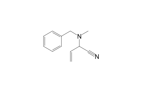 2-(benzyl(methyl)amino)but-3-enenitrile