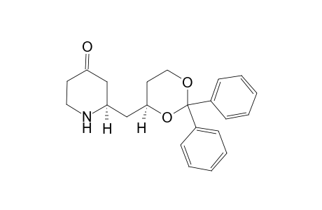 syn-(2RS)-2-[(4SR)-2,2-Diphenyl-1,3-dioxan-4-ylmethyl]piperidin-4-one