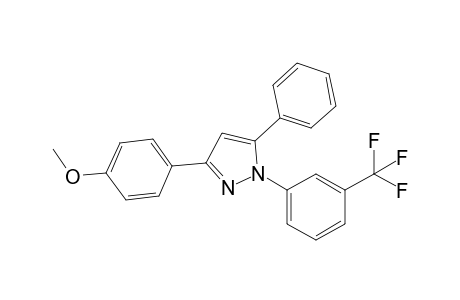 3-(4-Methoxyphenyl)-5-phenyl-1-[3-(trifluoromethyl)phenyl]pyrazole