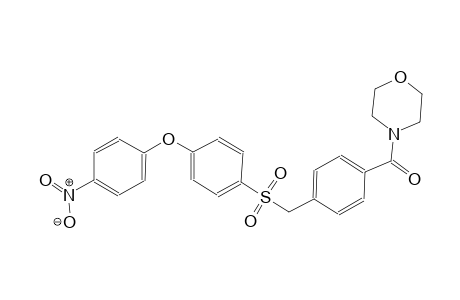 morpholine, 4-[4-[[[4-(4-nitrophenoxy)phenyl]sulfonyl]methyl]benzoyl]-