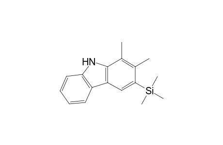 9H-Carbazole, 1,2-dimethyl-3-(trimethylsilyl)-