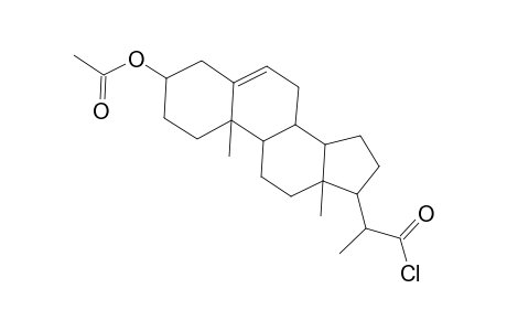 Pregn-5-ene-20-carbonyl chloride, 3-(acetyloxy)-, (3.beta.)-