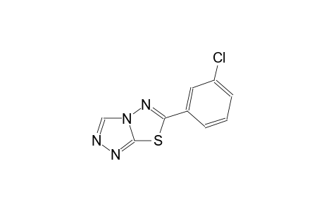 [1,2,4]triazolo[3,4-b][1,3,4]thiadiazole, 6-(3-chlorophenyl)-