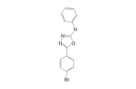 2-(4-BROMOPHENYL)-5-(PHENYLAMINO)-1,3,4-OXADIAZOLE