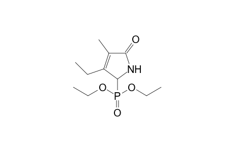 Diethyl 3-ethyl-1,5-dihydro-4-methyl-5-oxo-2H-pyrrol-2-ylphosphonate