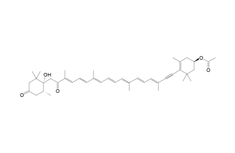 .beta.,.beta.-Carotene-3,6'-diol, 7,8-didehydro-5',6',7',8'-tetrahydro-3',8'-dioxo-, 3-acetate, (3'R,5R,6R)-