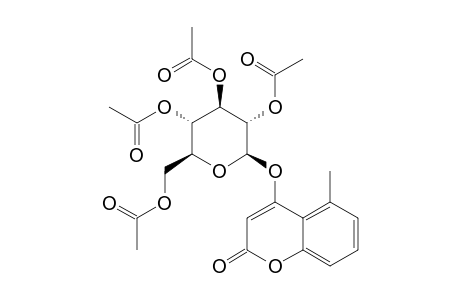 4-BETA-D-GLUCOPYRANOSYLOXY-5-METHYL-COUMARIN-PERACETATE