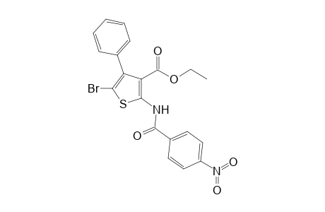 Ethyl 5-bromo-2-[(4-nitrobenzoyl)amino]-4-phenyl-3-thiophenecarboxylate