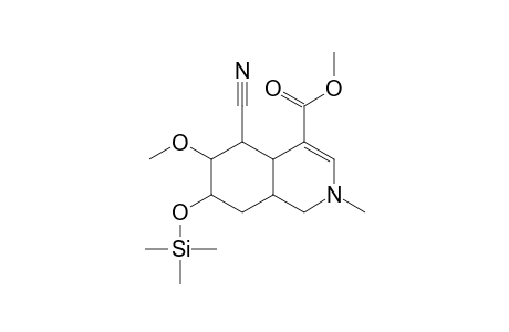 2-METHYL-4-CARBOMETHOXY-5-CYANO-6-METHOXY-7-[(TRIMETHYLSILYL)-OXY]-HYDROISOQUINOLINE