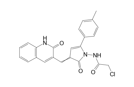 2-Chloro-N-(2-oxo-3-((2-oxo-1,2-dihydroquinolin-3-yl)methylene)-5-(p-tolyl)-2,3-dihydro-1H-pyrrol-1-yl)acetamide
