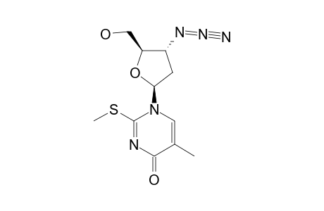 1-(3-AZIDO-2,3-DIDEOXY-BETA-D-ERYTHRO-PENTOFURANOSYL)-5-METHYL-2-METHYLTHIOPYRIMIDIN-4(1H)-ONE