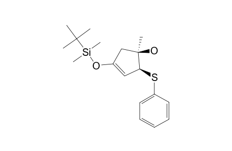 (1R,2S)-4-(tert-butyl-dimethyl-silyl)oxy-1-methyl-2-(phenylthio)cyclopent-3-en-1-ol