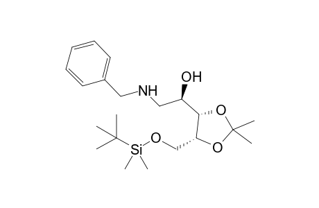 (2R,3S,4R)-5-N-Benzylamino-1-tert-butyldimethylsiloxy-2,3-isopropylidenedioxypentane-4-ol