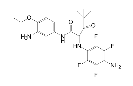 Pentanamide, N-(3-amino-4-ethoxyphenyl)-2-[(4-amino-2,3,5,6-tetrafluorophenyl)amino]-4,4-dimethyl-3-oxo-