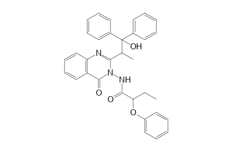 N-[2-(1-hydroxy-1,1-diphenylpropan-2-yl)-4-oxo-3-quinazolinyl]-2-phenoxybutanamide