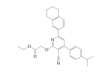 [3-Cyano-4-(4-isopropyl-phenyl)-6-(5,6,7,8-tetrahydronaphthalen-2-yl)-pyridin-2-yloxy]-acetic acid ethyl ester