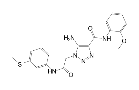 5-amino-N-(2-methoxyphenyl)-1-{2-[3-(methylsulfanyl)anilino]-2-oxoethyl}-1H-1,2,3-triazole-4-carboxamide