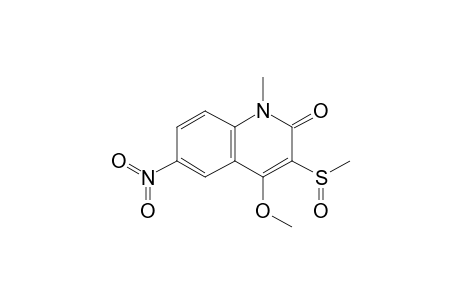 4-Methoxy-1-methyl-3-methylsulfinyl-6-nitro-1,2-dihydro-2-oxoquinoline