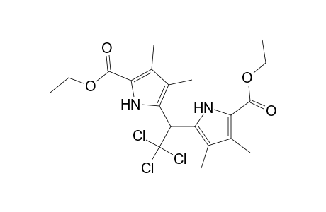 1H-Pyrrole-2-carboxylic acid, 5,5'-(2,2,2-trichloroethylidene)bis[3,4-dimethyl-, diethyl ester