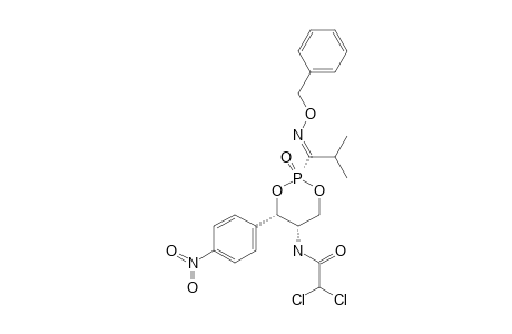 N-[(2S,4R,5R)-2-(1-BENZYLOXYIMINO-2-METHYLPROPYL)-4-(4-NITROPHENYL)-2-OXO-[1,3,2]-DIOXAPHOSPHINAN-5-YL]-2,2'-DICHLOROACETAMIDE