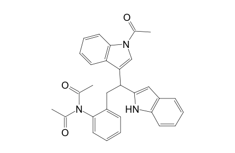 Acetamide, N-acetyl-N-[2-[2-(1-acetyl-1H-indol-3-yl)-2-(1H-indol-2-yl)ethyl]phenyl]-