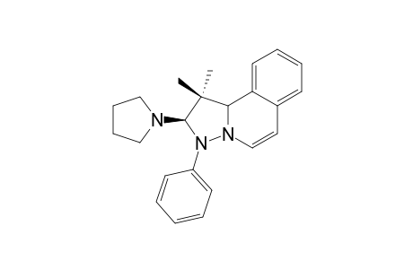 (REL-10B-BETA-H)-(+/-)-1,2,3,10B-TETRAHYDRO-1,1-DIMETHYL-3-PHENYL-2-ALPHA-PYRROLIDINOPYRAZOLO-[5,1-A]-ISOQUINOLINE