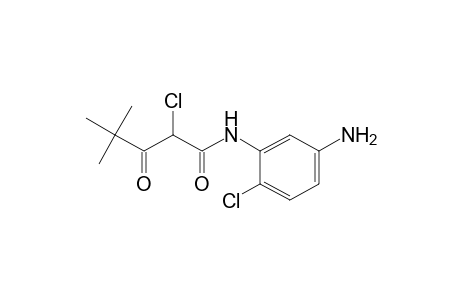 Pentanamide, N-(5-amino-2-chlorophenyl)-2-chloro-4,4-dimethyl-3-oxo-