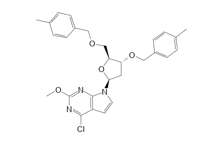 4-CHLORO-7-(2-DEOXY-3,5-DI-O-(4-TOLUOYL)-BETA-D-ERYTHRO-PENTOFURANOSYL)-2-METHOXY-7H-PYRROLO-[2,3-D]-PYRIMIDINE