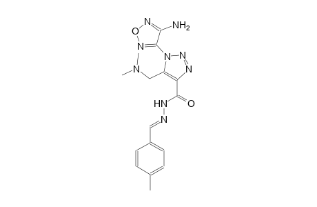 1-(4-amino-1,2,5-oxadiazol-3-yl)-5-[(dimethylamino)methyl]-N'-[(E)-(4-methylphenyl)methylidene]-1H-1,2,3-triazole-4-carbohydrazide