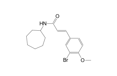 (2E)-3-(3-bromo-4-methoxyphenyl)-N-cycloheptyl-2-propenamide