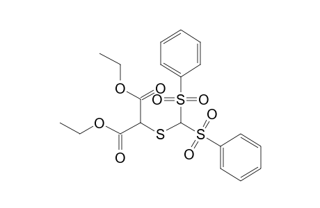 {[BIS(PHENYLSULFONYL)METHYL]THIO}MALONIC ACID, DIETHYL ESTER