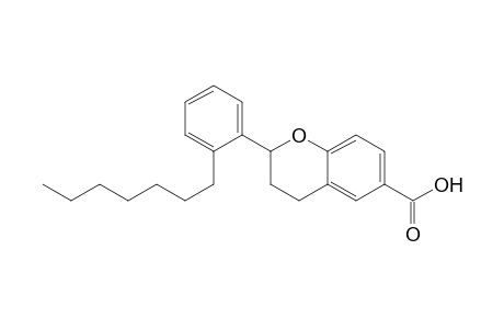 2-(2-Heptylphenyl)-2,3-dihydrobenzopyran-6-carboxylic Acid