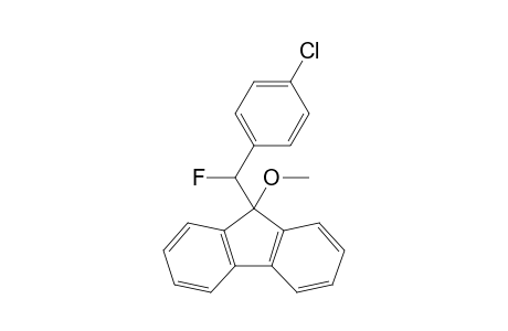 9-Methoxy-9-[1-fluoro-1-(p-chlorophenyl)methyl]fluorene