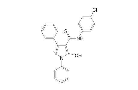 N-(4-Chlorophenyl)-5-hydroxy-1,3-diphenyl-1H-pyrazole-4-carbothioamide