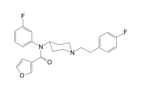 N-(3-Fluorophenyl)-N-(1-[2-(4-fluorophenyl)ethyl]piperidin-4-yl)furan-3-carboxamide