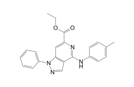 4-(p-Tolyl)amino-6-ethoxycarbonyl-1-phenyl-1H-pyrazolo[4,3-c]pyridine