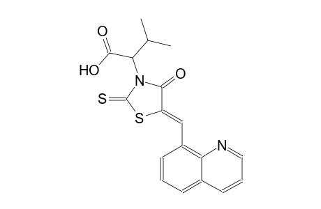 3-thiazolidineacetic acid, alpha-(1-methylethyl)-4-oxo-5-(8-quinolinylmethylene)-2-thioxo-, (5Z)-