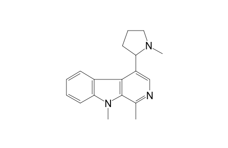 1,9-Dimethyl-4-(1-methyl-2-pyrrolidinyl)pyrido[3,4-b]indole