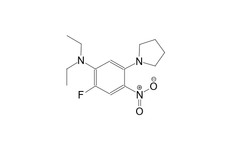 benzenamine, N,N-diethyl-2-fluoro-4-nitro-5-(1-pyrrolidinyl)-