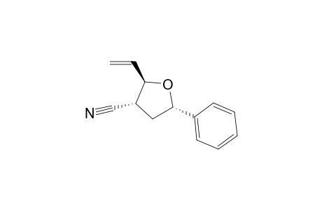 (+-)-(2S*,4R*,5R*)-tetrahydro-4-cyano-2-phenyl-5-vinylfuran