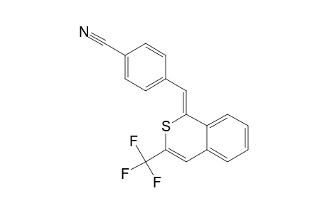 (Z)-4-{[3-(Trifluoromethyl)-1H-isothiochromen-1-ylidene]methyl}benzonitrile