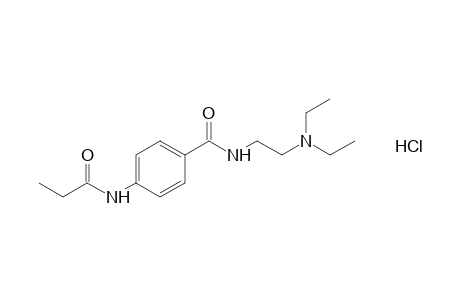 4'-{[2-(diethylamino)ethyl]carbamoyl]propionanilide, monohydrochloride